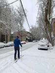 Skiing in Lower Queen Anne. Photo courtesy of Amie Clute-Nguyen