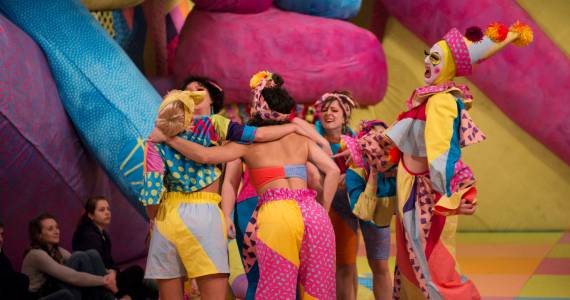 Cherdonna Shinatra has a laugh during <em>Ditch</em>. Photo by Jenny May Peterson