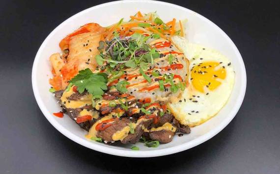 The Can Cans bulgogi pork with kimchi. Photo courtesy of Chris Pink