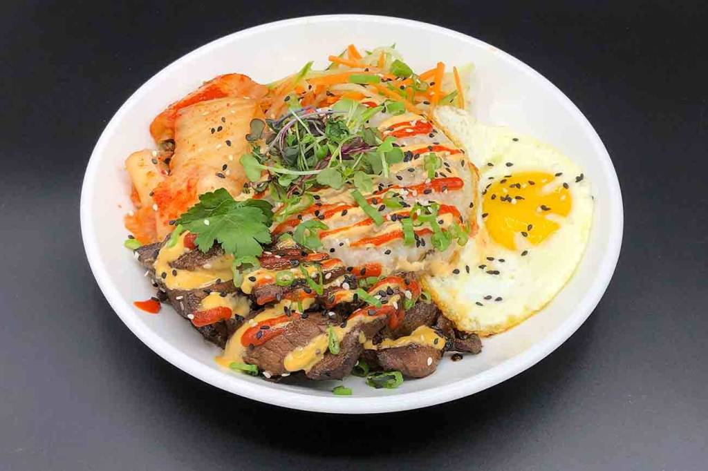 The Can Cans bulgogi pork with kimchi. Photo courtesy of Chris Pink