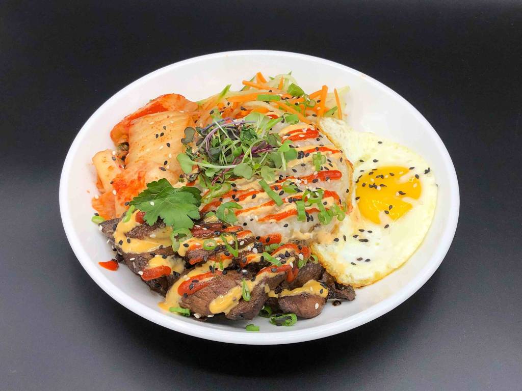 The Can Cans bulgogi pork with kimchi. Photo courtesy of Chris Pink