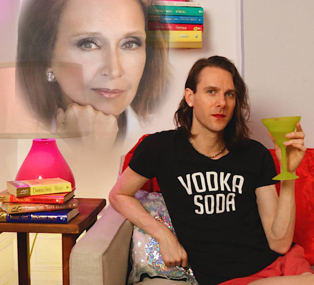 Photo courtesy Mount Analogue                                 Patty Gone offers an artistic toast to Danielle Steel.