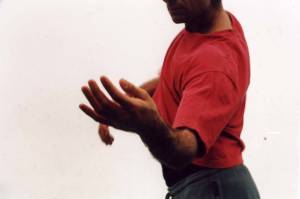 Photo by Spencer Baker                                 Mark Haims torso will be guided by his friends movements in Parts to a Sum.