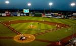 The Everett AquaSox play the Eugene Emeralds at Everett Memorial Stadium last Aug. 10. (Kevin Clark / The Herald)