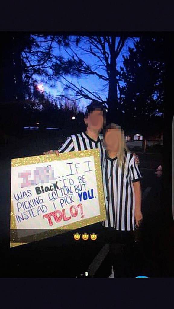 Two Issaquah High School students are under investigation after a racially insensitive photo surfaced over the weekend. Courtesy photo