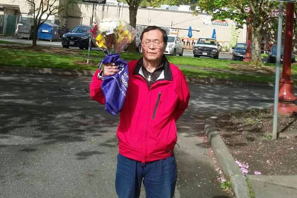 A photo of Wangshen Leng taken in downtown Issaquah. Photo courtesy of Loevy & Loevy Attorneys at Law