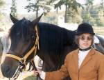 Jody Loomis is pictured with her horse in 1972. (Snohomish County Sheriffs Office)