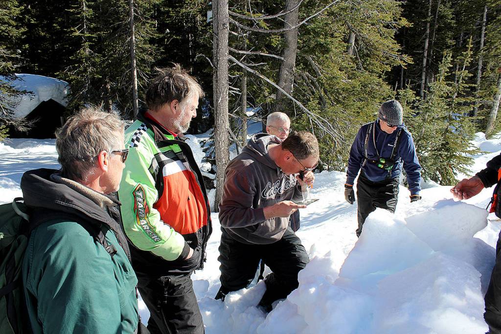 Washington State Department of Transportation                                Crews dig out a snow cave to take measurements of the snow on the North Cascades Highway on March 17.                                Crews dig out a snow cave to take measurements along, Highway 20, the North Cascades Highway, on March 17. (Washington State Department of Transportation)