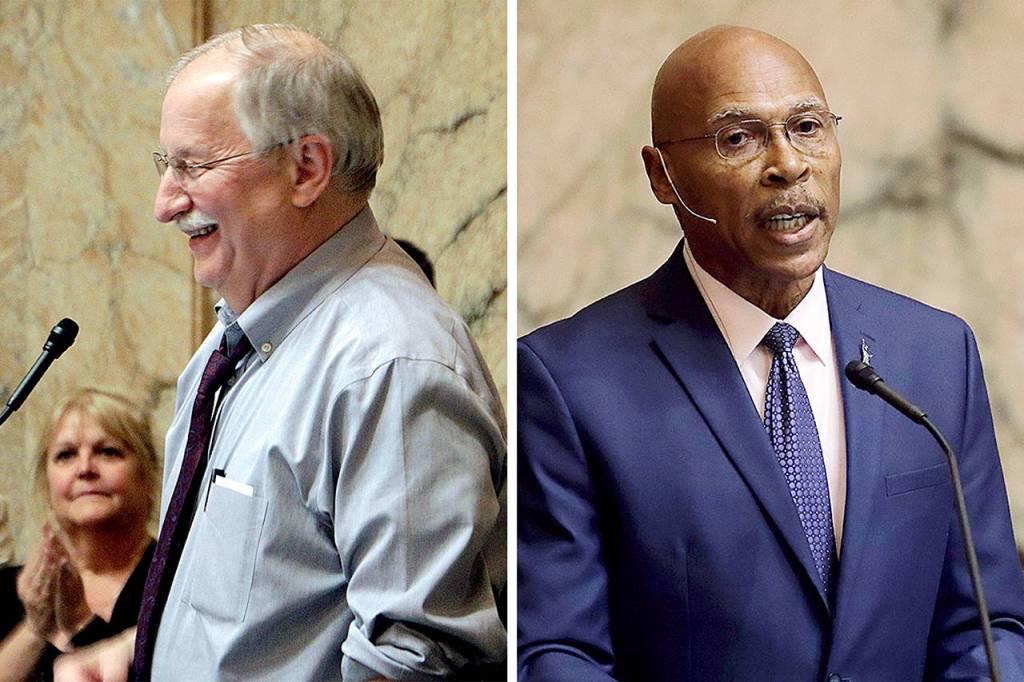 Left: Frank Chop (AP Photo/Rachel La Corte)                                Right: John Lovick (AP Photo/Ted S. Warren)