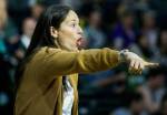 The Storms Sue Bird yells directions to her teammates during a game against the Lynx on June 4 at the Angel of the Winds Arena in Everett. (Andy Bronson / The Herald)