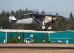 Ron Fowler pilots John Normans replica of the Spirit of St. Louis in for a touch-and-go landing at Arlington Municipal Airport on July 28. (Andy Bronson / The Herald)