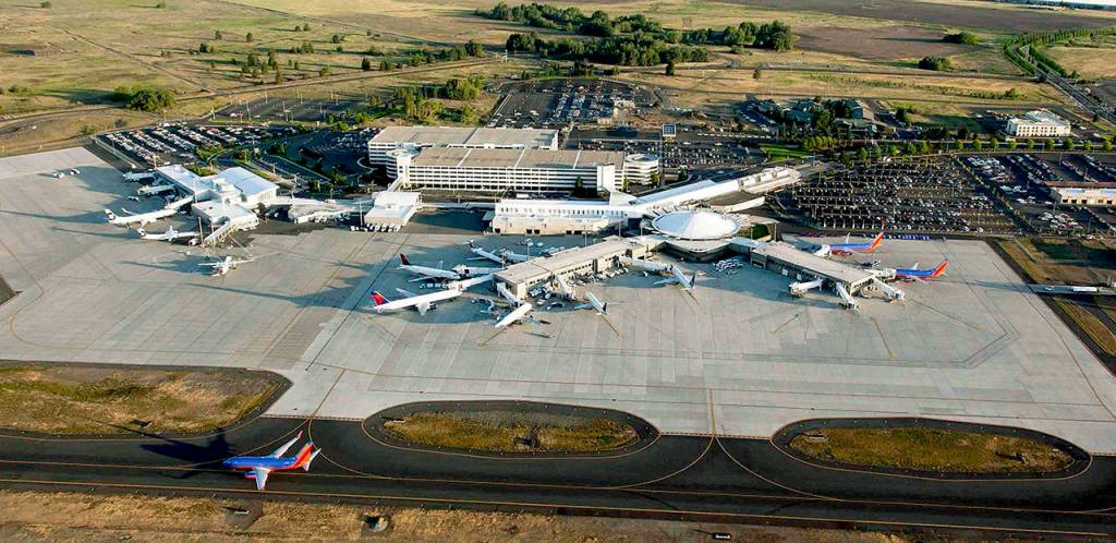 Spokane International Airport will be Alaska Airlines 10th destination from the new two-gate passenger terminal at Paine Field. (Spokane International Airport/Visit Spokane)
