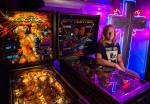 Tim Leonard at his The Machine Shop arcade. (Olivia Vanni / The Herald)