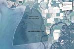 This map shows The Nature Conservancys 150-acre project site at Port Susan Bay. (The Nature Conservancy)