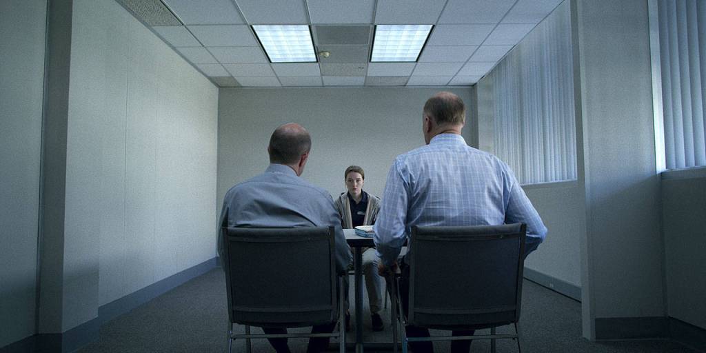 In Unbelievable, a teenager is charged with lying about being raped. (Beth Dubber / Netflix)