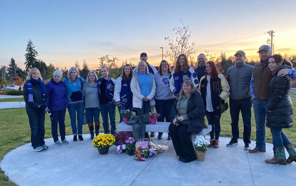 Friends, neighbors, community members, and teachers of Sarah Yarborough gathered to remember the 16-year-old a week after police arrested the man suspected of murdering her. Yarborough was murdered on campus on Dec. 14, 1991. Courtesy photo