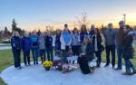 Friends, neighbors, community members, and teachers of Sarah Yarborough gathered to remember the 16-year-old a week after police arrested the man suspected of murdering her. Yarborough was murdered on campus on Dec. 14, 1991. Courtesy photo