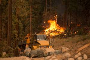 The 2015 Wolverine Fire in the Okanogan-Wenatchee National Forest near Lake Chelan. Photo courtesy of the Washington Department of Natural Resources.