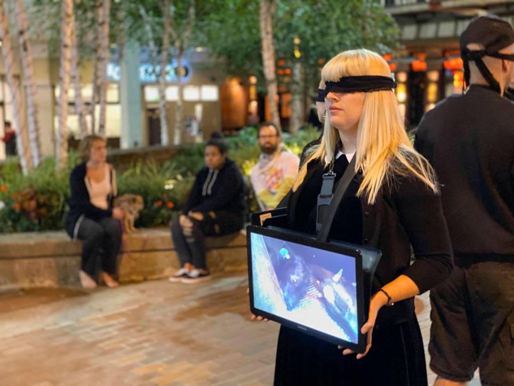 Jordie Ruggles at a Justice For Animals event in Bellevue. Courtesy photo