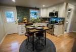 The remodeled kitchen of the modeled Everett home that will be in an episode of the HGTV series Unsellable Houses (Olivia Vanni / The Herald)