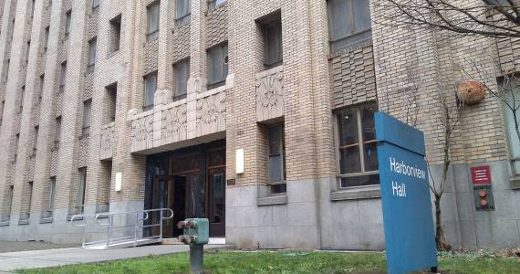 The shelter will be opened in Harborview Hall in the Harborview Medical Center complex. The hall has sat unused for nearly a decade and required extensive renovations to bring it up to code for use as a 100-bed shelter. Aaron Kunkler/staff photo