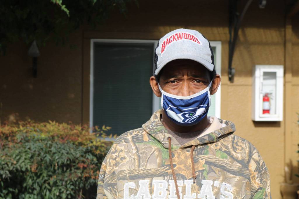 Alvin Sweet is a resident of Martin Court in Seattles Georgetown neighborhood. Martin Court is a former motel which was transformed into a supportive housing complex two decades ago. New funding from King Countys Health through Housing ordinance could expand this type of program across the county. Aaron Kunkler/staff photo
