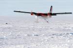 The plane that shuttled Chris and Marty Fagan to and from Antarctica.