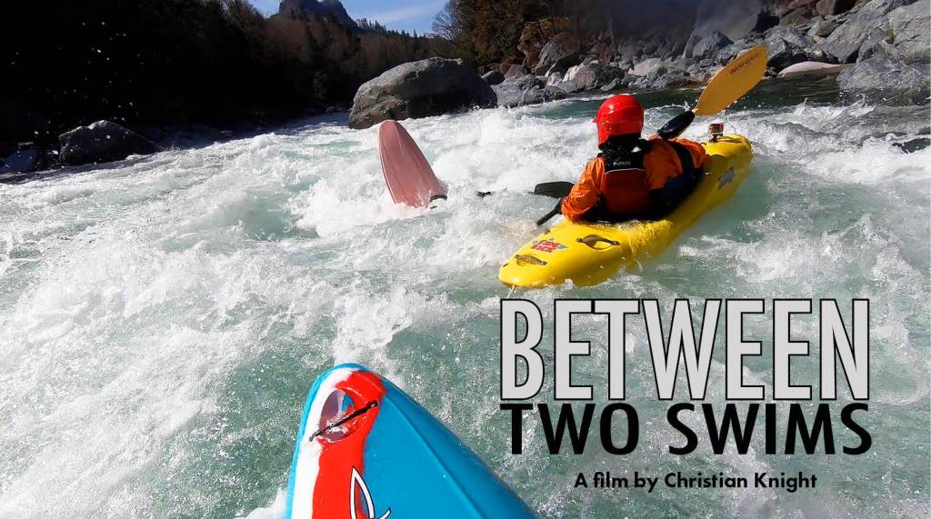 In his attempt to become the youngest person to ever whitewater kayak through the Skykomish Rivers Class IV Boulder Drop, Ivan Knight, then 9, tries to avoid a collision with his sister, Eleanor, 14, before dropping into a violent hydraulic that was thrashing her. After 20 seconds of thrashing, Eleanor was able to escape. Courtesy photo.