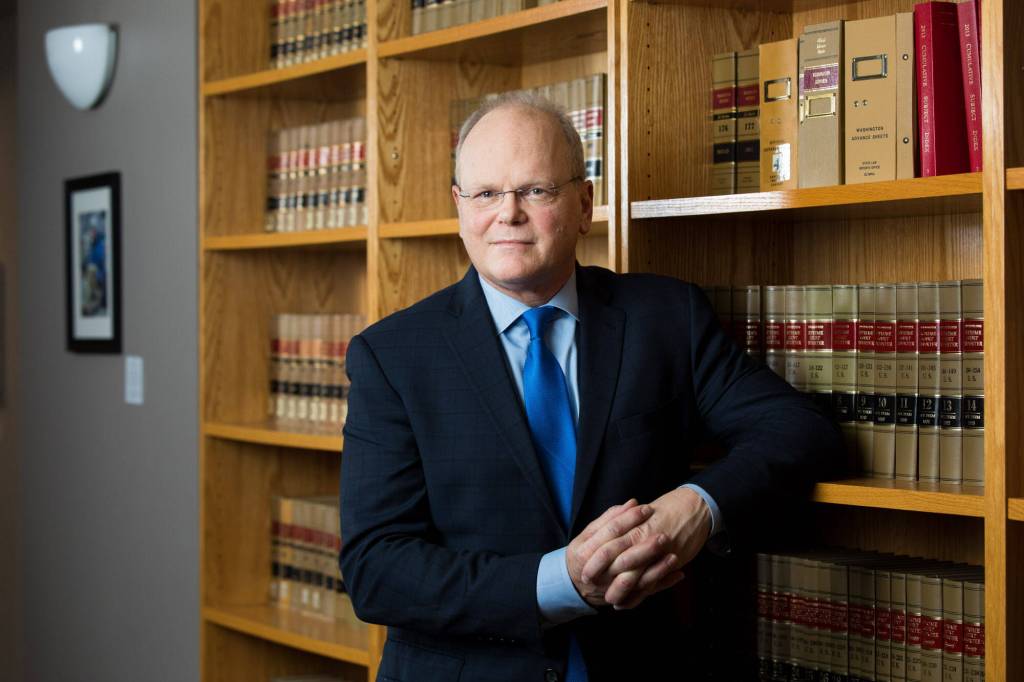 King County Prosecuting Attorney Dan Satterberg photographed in Jan. 2022 in the King County Courthouse in Seattle. Photo courtesy of Dan DeLong
