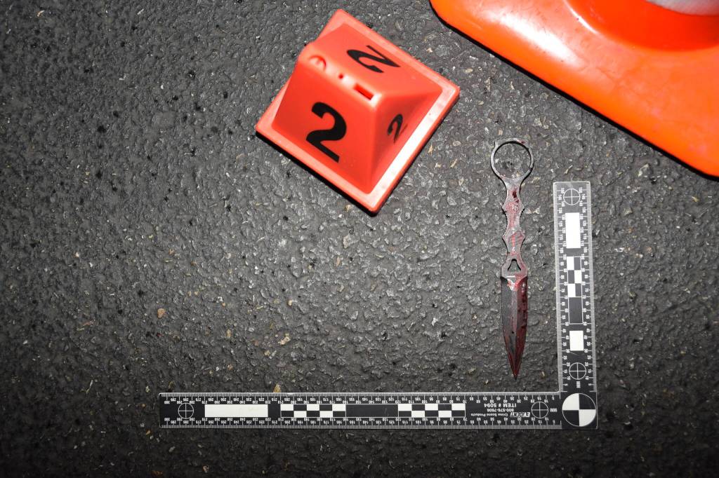 The dagger carried by Auburn police officer Kenneth Lyman.