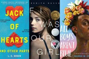 Screenshot from Barnes and Noble website
Cover art of books that KSD Librarian Gavin Downing says have been under fire: Jack of Hearts (and Other Parts), by Lev A.C. Rosen, If I Was Your Girl, by Meredith Russo, and All Boys Arent Blue, by George Matthew Johnson.
