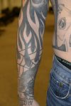 Photo of Auburn Police officer Jeffrey Nelsons tattoos. A King County Superior Court Judge decided many of Nelsons tattoos contained wording or imaging that would prejudice potential jurors. An additional 40 images have to be redacted prior to being released. (Courtesy photo)