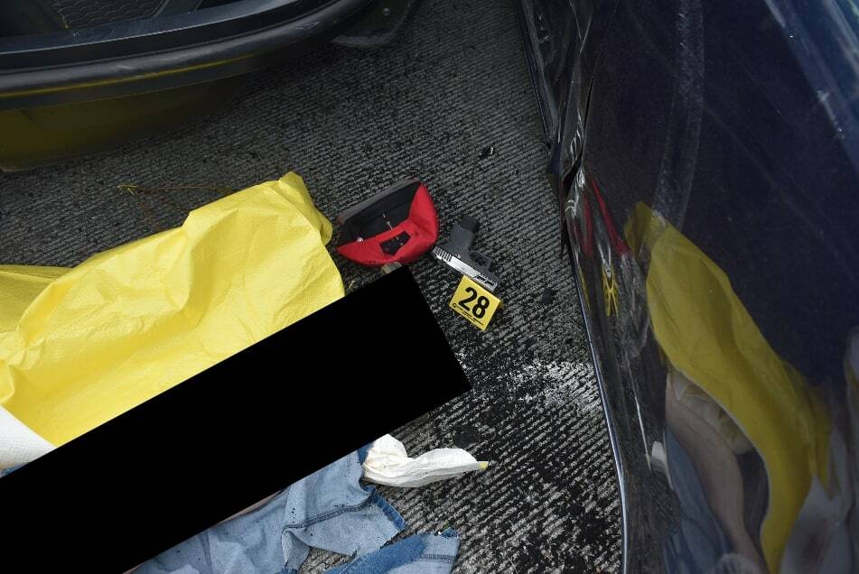 According to news releases regarding the shooting from the Auburn Police Department, King County Sheriffs Office deputies reported they encountered a lethal threat involving Cicero Sanchez exiting the vehicle with a firearm, leading two deputies to fire at him. Cicero Sanchezs sister, Cristy Sanchez, said her brother never owned any firearms. Sanchezs leg has been covered in this photo with a black box by this newspapers editors. (Photo courtesy of Cristy Sanchez)