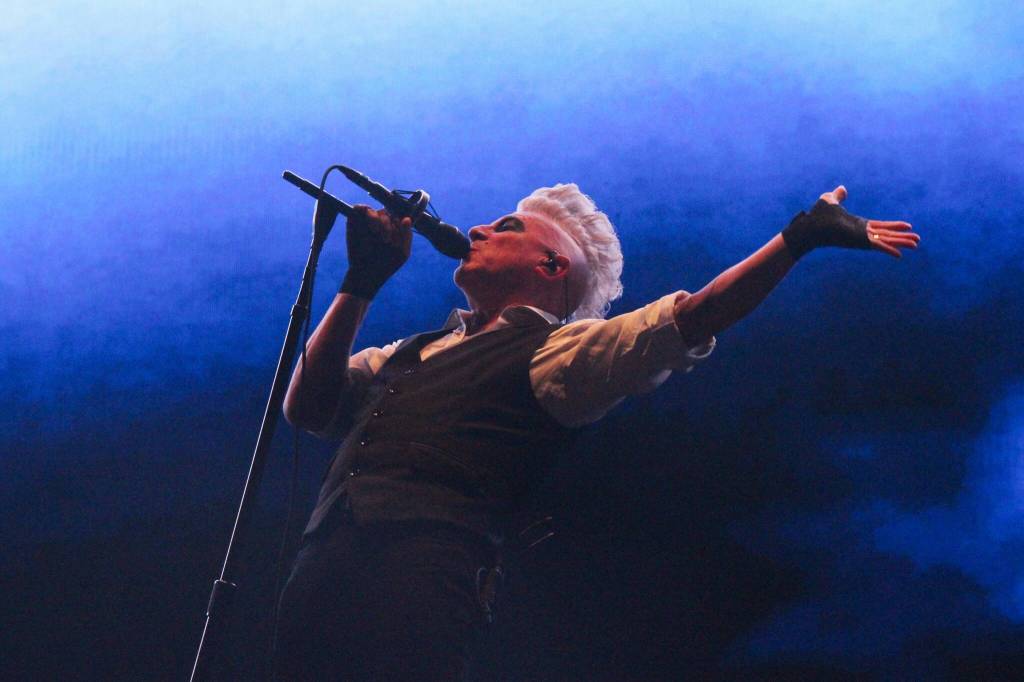 Maynard James Keenan sings Fear Inoculum from Tools 2019 album of the same name.