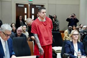 Jeffrey Nelson receives his sentence Jan. 23 at the Maleng Regional Justice Center in Kent. Photo by Joshua Solorzano/Sound Publishing