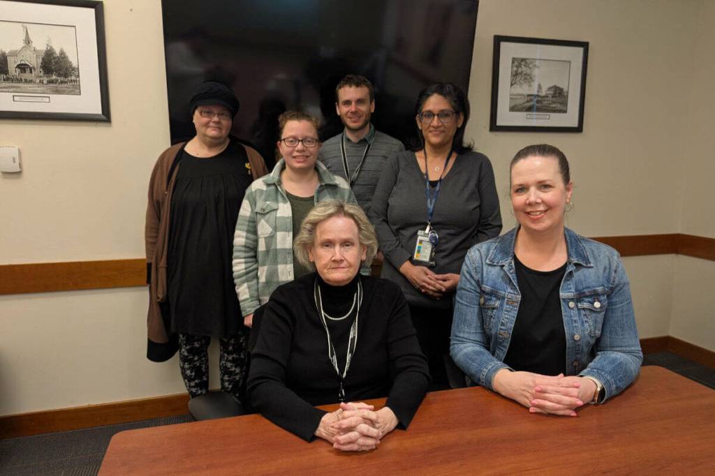 Cathy Bell, Valley Cities Midway Clinic Manager (front right) and the Valley Cities New Journeys team. Photo courtesy of Valley Cities Behavioral Health Care.