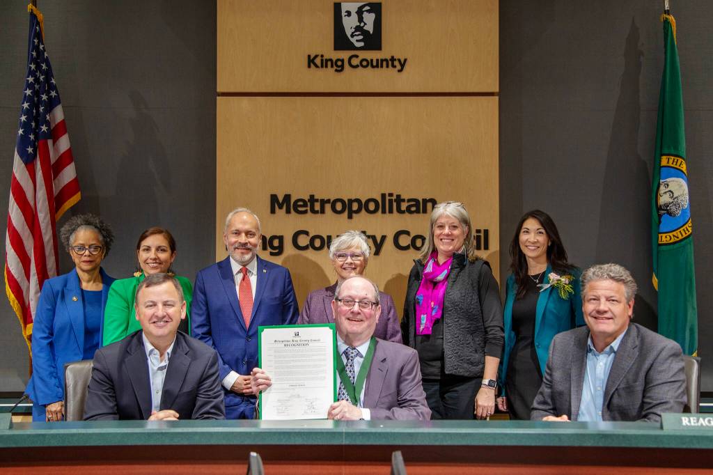 Dwight Dively and the 2026 King County Council. Photo courtesy of King County