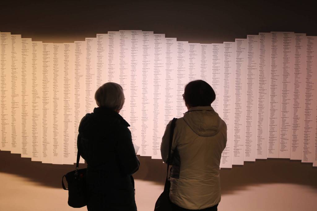 Reading the names of every incarcerated Japanese-American at the Puyallup Fairgrounds during World War II.