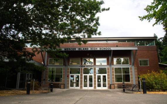 Mercer Island High School. Photo by Moe K. Clark