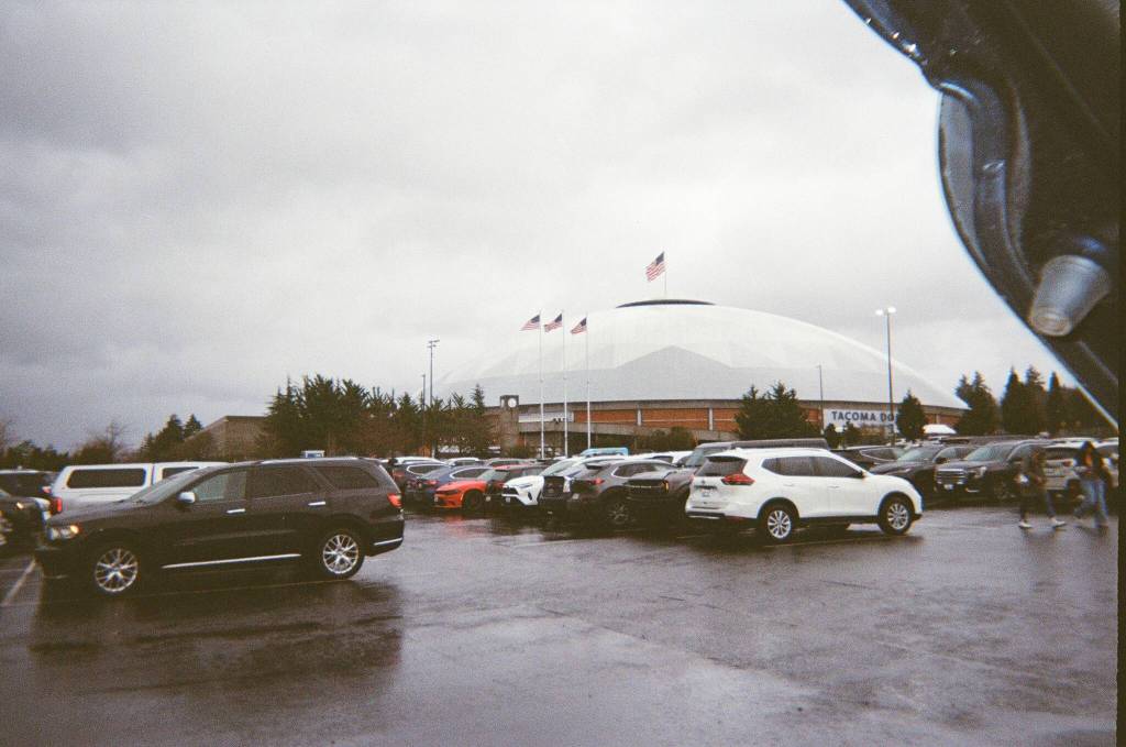 Tacoma Dome on film from a disposable camera. Ben Ray / Seattle Weekly