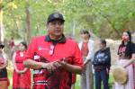 Jobey Williams (Tulalip and Yakama) speaks to the crowd on May 5. Photo by Bailey Jo Josie/Sound Publishing.