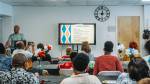 Participants in the Digital Navigator Program hear a summary at the celebration of the completion of the program in 2025. Courtesy photo