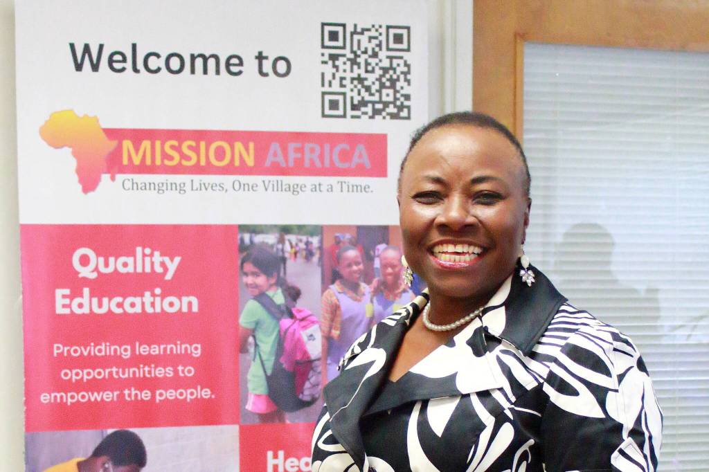 Photo by Keelin Everly-Lang / the Mirror
Co-Founder and Executive Director of Mission Africa, Ndudi Chuku, at the organizations headquarters in Federal Way. Despite setbacks, Chuku is staying positive and hoping that the tides will turn for the decades old organization.
