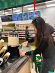 Hot soy milk.