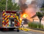 A video of the blast shows the moment that the house exploded.