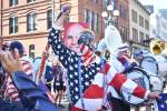 An American Outlaw marches to Seattle Stadium. Ben Ray / The Reporter