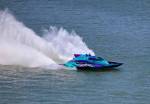 Brent Halls boat shoots a rooster tail. Courtesy photo